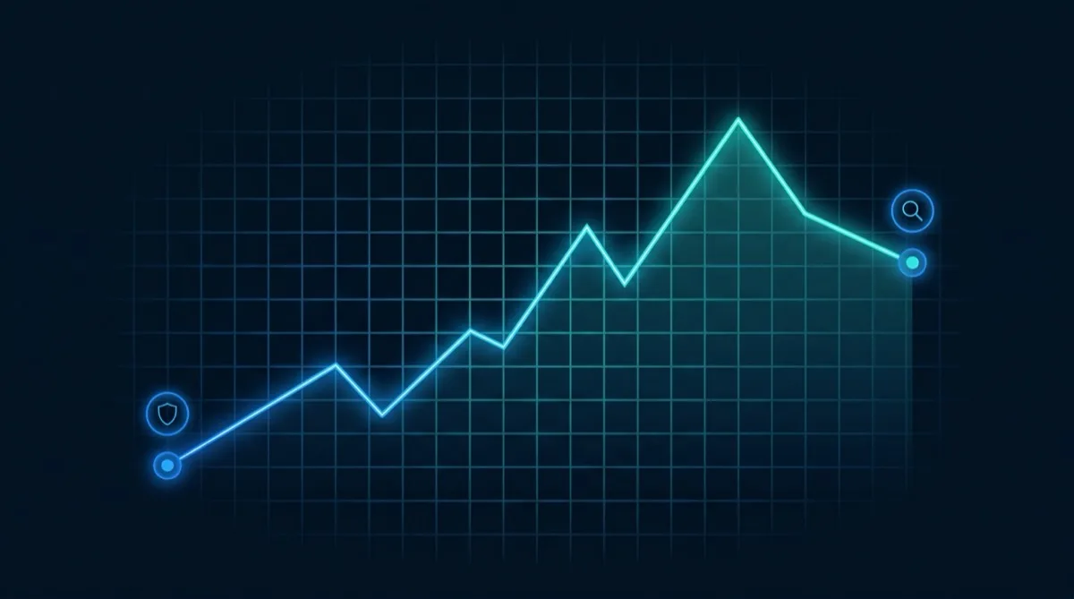 Timeline of an AWS cost spike: a proactive guardrail catches it at the start, while reactive investigation only arrives after the peak